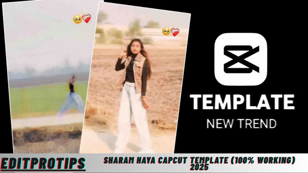 Sharam Haya Capcut Template (100% Working) 2025